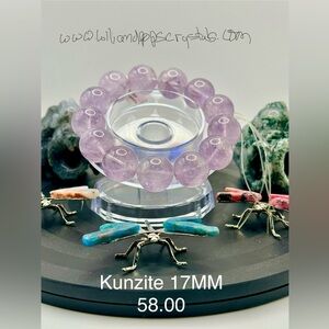 Kunzite bead bracket 17MM